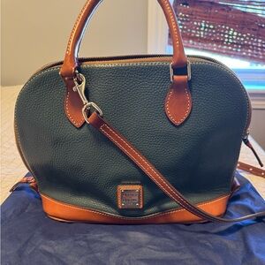 Dooney & Bourke Forest Green and Tan Bag